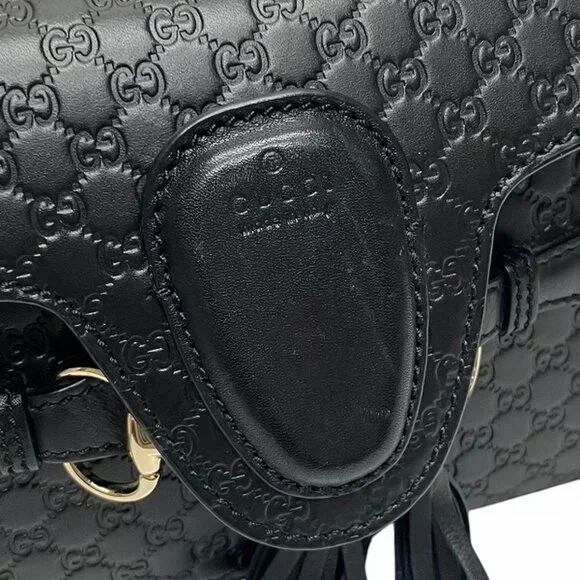 GUCCI Black Horsebit Shoulder Bag - Picture 5 of 9